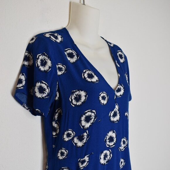 GAP Floral Babydoll Dress Sz 8 Retro 90s Cottagecore Prairie Boho Sundress Party - Picture 5 of 16